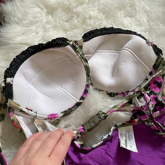 Seafolly Anthropologie 2 piece Floral Bikini US 6 / Small - Picture 9 of 10